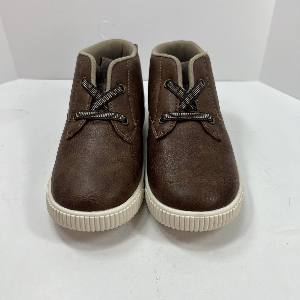 Carter's Ace High Top Sneakers Kids Size 12 Brown New Faux Leather CF23E03B